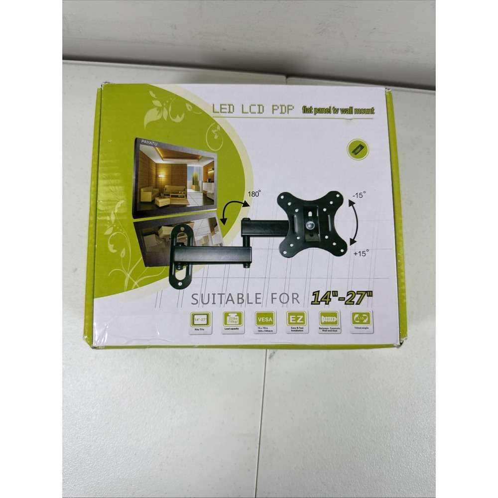 Flat Screen Panel Monitor LCD LED 14-27" Swivel TV Wall‎ Mount Bracket NEW CP101